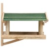 Munora - Solid Wood Bird Feeder - 13.8"L x 11.6"W x 8.3"H - Wall or Tree Mounted - Large Feeding Platform - 2 of 4