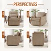 NicBex Corduroy Swivel Barrel Chair, Comfy Accent Sofa Chair with Thick Cushions for Bedroom, Office, Hotel - 2 of 4