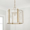 Capital Lighting Brynn 1 - Light Semi-Flush Mount in  Aged Brass Painted - 4 of 4