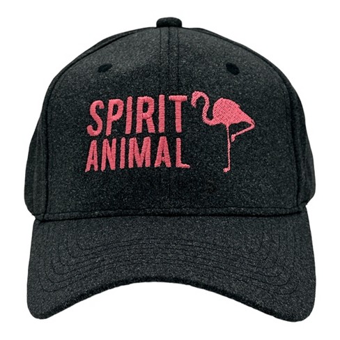 Flamingo Spirit Animal Hat Funny Sarcastic Graphic Novelty Baseball Cap Crazy Dog Black Standard Target