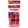 Wooster 4.5" Jumbo-Koter Red Feather 1/4" Nap Closed-End 2-Pack Roller Cover # RR311-4.5 - 2 of 3