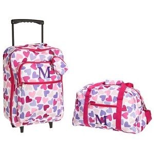 The Lakeside Collection 3-Pc. Kids' Monogram Luggage Sets - 1 of 4