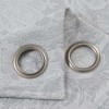 RT Designers Collection Bridgeport Jacquard High Quality Light Filtering Grommet Curtain Panel 54" x 90" Silver - 2 of 4