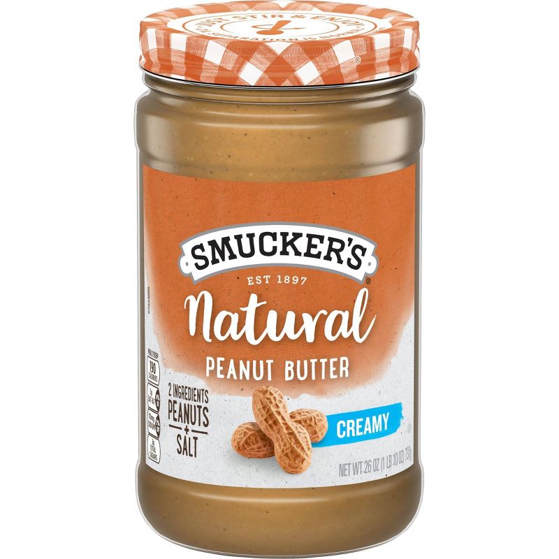 Smucker&#39;s Natural Stir Creamy Peanut Butter - 26oz, 1 of 6