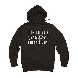 Simply Sage Market Women's Graphic Hoodie I Don't Need A Valentine - 1 of 3