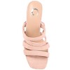 Journee Collection Womens Sevyn Open Square Toe Block Heel Sandals Rose 8.5 - 4 of 4