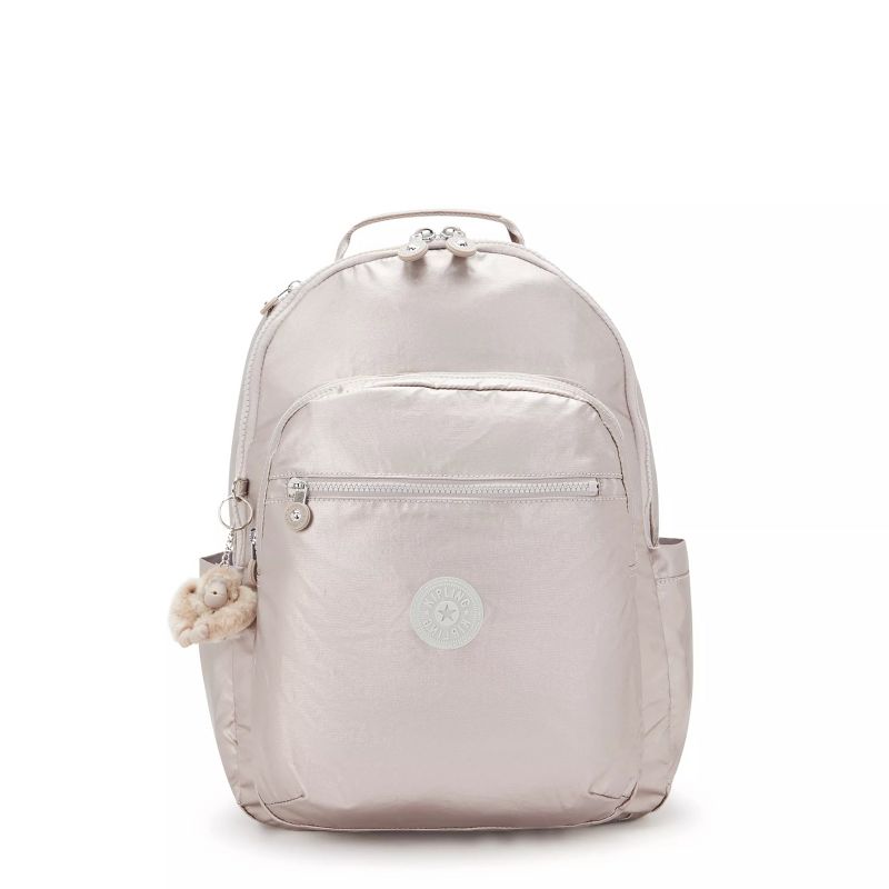 Kipling Seoul Large Metallic 15" Laptop Backpack Metallic Glow