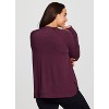 RBX Active Women's Ultra Lightweight Baby French Terry All Season Pullover Sweatshirt with Thumbholes - 2 of 4