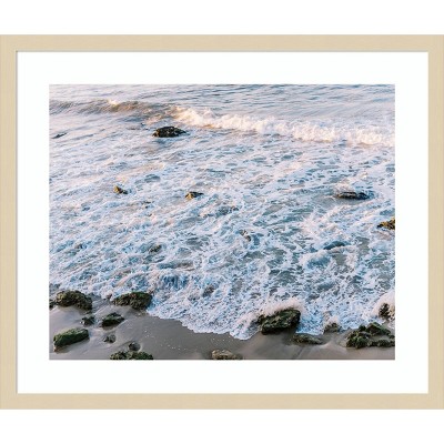 Low Tide II Coastal Landscape Photography in Natural Wood Frame