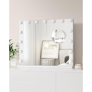 Vanity Mirror with Lights, Hollywood Lighted Vanity Mirror with 15 Led Bulbs - 1 of 4