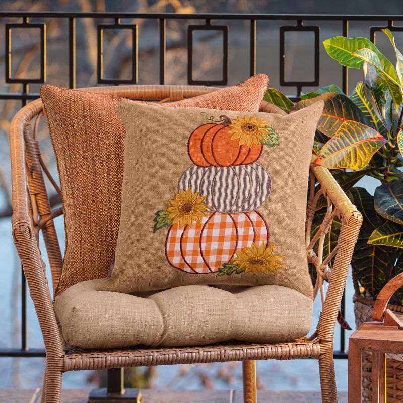 16.5&#34;x16.5&#34; Indoor Thanksgiving Squash Square Throw Pillow  - Pillow Perfect, 5 of 8