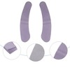Unique Bargains 4pair Toilet Seat Cover Pad Bathroom Warm Toilet Seat Cushion Washable Reusable - 3 of 4