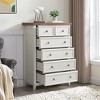 LOVSON Farmhouse Style 6-Drawer Dressing Table Bedroom Clothing Storage Cabinet Suitable for Bedroom, Living Room Off-White - 2 of 4