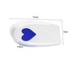 Unique Bargains Silicone Heel Support Cup Pads Orthotic Insole Plantar Care Heel Pads Love Pattern Size 40-46 6Pcs - 4 of 4