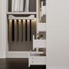 Famapy 3-in-1 Wardrobe Hub,Storage Island,Multi-Drawer Dresser Organizer for Closets,Tempered Glass Top,White - 4 of 4