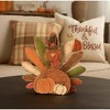 Transpac 14.2 in Multicolor Harvest Turkey Decorative Object for Fall and Thanksgiving Plywood Home Decor - 2 of 4