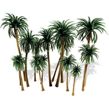 Bright Creations 15 Pieces Miniature Model Palm Trees for Dioramas, Arts and Crafts (5 Sizes)
