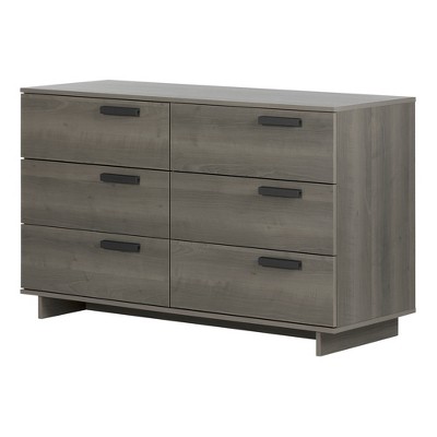 Cavalleri 6 Drawer Double Dresser Gray Maple - South Shore