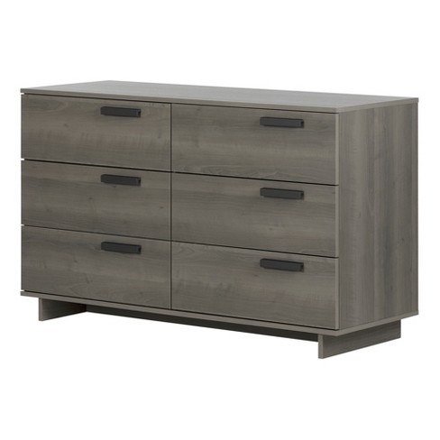 Cavalleri 6 Drawer Double Dresser Gray Maple South Shore Target