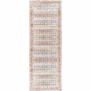 Hauteloom Rust Maligaya Distressed Washable Area Rug - 1 of 4
