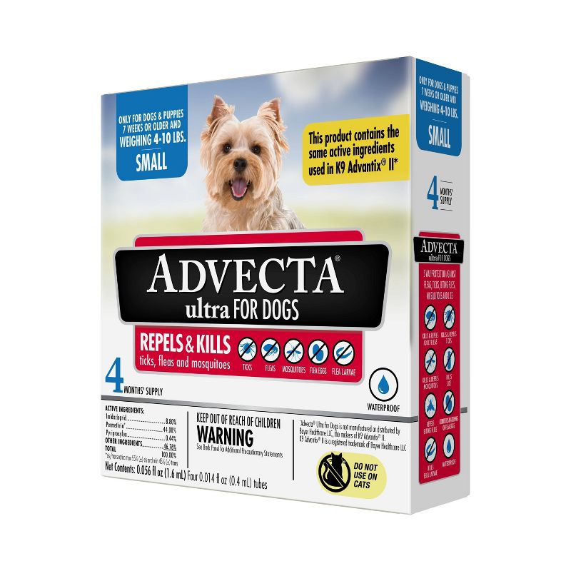 Advecta Pet Insect Flea Drops Treatment for Dogs - 4ct, 1 of 10