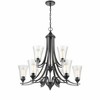Millennium Lighting Natalie 9 - Light Chandelier in  Matte Black - 3 of 4