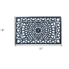 HomeRoots 18" X 30" Black Rubber Outdoor Door Mat - 3 of 4