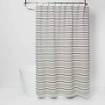 Striped Shower Curtain Black/White - Threshold™