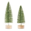 Melrose Green Bottle Brush Tree (Set of 4) - 2 of 3
