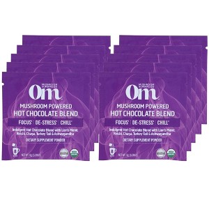 Om Mushroom Organic Hot Chocolate Powder - Case of 10/.28 oz - 1 of 4