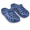 Collections Etc Men's Navy Blue Camo Rubber Comfort Clogs - 4 of 4