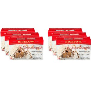 Bigelow Snappy Ginger with Lemon Herbal Tea - Case of 6 - 18 Bags - 1 of 2