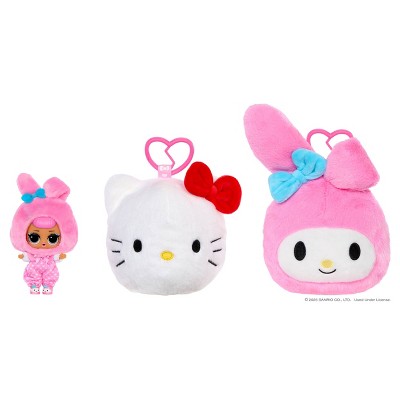 Детские мягкие игрушки L.O.L. Surprise! L.O.L. Surprise! Loves Hello Kitty and Friends Reversible Plush Surprise - Blind Plush with Matching Tot and Keychain — фото 2