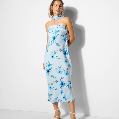 Women's Satin Maxi Tube Bodycon Dress - Wild Fable™