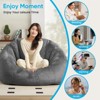 Mjkone Faux Fur Giant Bean Bag Chair - 4 of 4