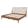 Polibi Boho Platform Bed Frame with Tall Slanted Headboard & Metal Support - 3 of 4