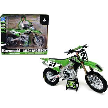 Kawasaki KX450SR Dirt Bike Motorcycle #21 Jason Anderson Green and Black "Kawasaki Racing Team" 1/12 Model by New Ray