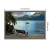 Amanti Art Lago Banco Sea Bench Italy by Alan Blaustein Canvas Wall Art Print Framed 23 x 16-in. - 4 of 4