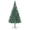 vidaXL Xmas Tree Green with white tips PVC 82.7 in Adjustable Armrests - 2 of 4