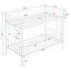 NicBex Modern Bunk Bed,Metal Bunk Bed Frame with Ladder and High Guardrail for Kids Teens Adults,Large Under Bed Storage - 3 of 4