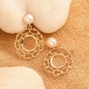 SOHI Women's California Gold Party Stone Drop Earring - 2 of 4