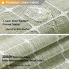 Aoibox Boho Farmhouse Shower Curtain with Tassel, Linen Rustic Heavy Duty Water Repellent Fabric, Bohemian Vintage Country Style for Bathroom - 4 of 4