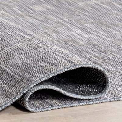 Elia Blue Geometric Washable Cotton Area Rug