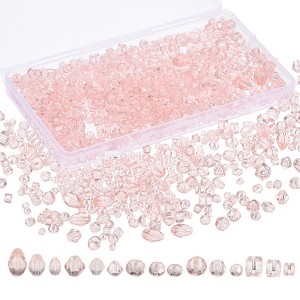 Unique Bargains Craft Embellishments Glass Assorted Beads with Container Box - 1 of 4