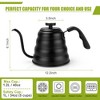 Itopfox Tea Kettle with Thermometer, Stovetop Gooseneck Kettle for Pour Over Coffee & Tea, 40oz Capacity, Black - 3 of 4