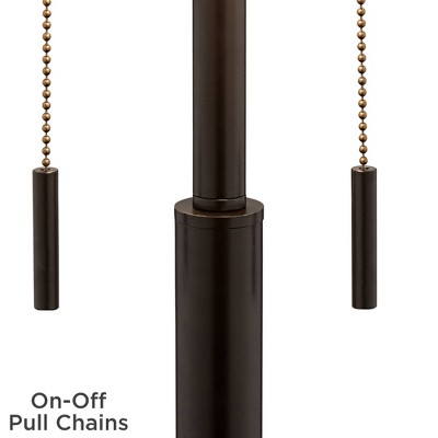 Bernie Bronze Industrial Table Lamps Set with USB Ports