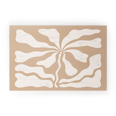 DorisciciArt Mid Century Modern Floral C 30" x 20" Welcome Mat - Society6