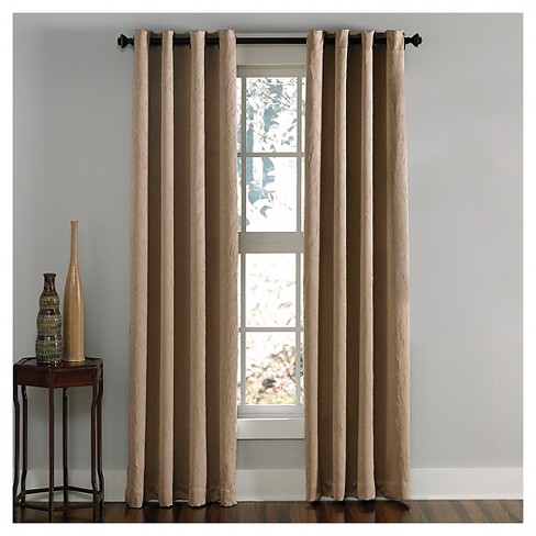 Curtainworks Lenox Room Darkening Curtain Panel - Taupe (108") : Target