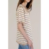 Women's Striped Short Sleeve Collar Knit Top - Things Between - 2 of 3