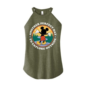 Women's - Disney - Perfect Day To Explore Outside Graphic High Neck Tank - 1 of 2